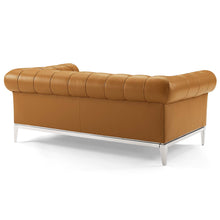 Load image into Gallery viewer, Idyll Tufted Button Upholstered Leather Chesterfield Loveseat by Modway