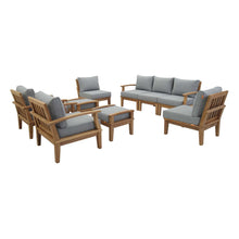 Load image into Gallery viewer, Marina 9 Piece Outdoor Patio Teak Set by Modway