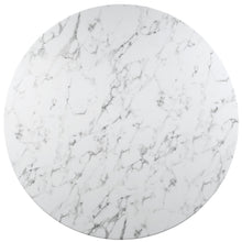 Load image into Gallery viewer, Lippa 60" Round Faux Marble Dining Table by Modway