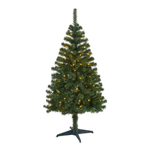 Load image into Gallery viewer, 5' Northern Tip Pine Artificial Christmas Tree with 150 Clear LED Lights