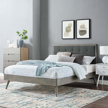 Load image into Gallery viewer, Willow Wood Queen Platform Bed With Splayed Legs by Modway