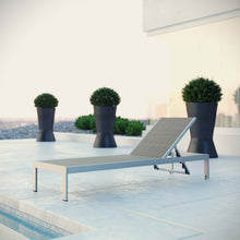 Load image into Gallery viewer, Shore Outdoor Patio Aluminum Rattan Chaise by Modway