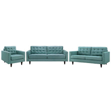 Load image into Gallery viewer, Empress Sofa, Loveseat and Armchair Set of 3 by Modway