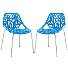 Load image into Gallery viewer, Stencil Plastic Dining Side Chair Set of 2 by Modway
