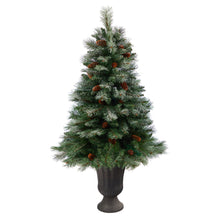 Load image into Gallery viewer, 50' Snowed French Alps Mountain Pine Artificial Christmas Tree w/ 237 Bendable