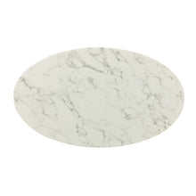 Load image into Gallery viewer, Lippa 48" Oval Faux Marble Dining Table by Modway