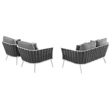 Load image into Gallery viewer, Stance 3 Piece Outdoor Patio Aluminum Sectional Sofa Set by Modway