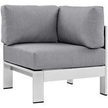 Load image into Gallery viewer, Shore Outdoor Patio Aluminum Corner Sofa by Modway