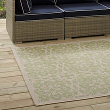 Load image into Gallery viewer, Ariana Vintage Floral Trellis Indoor and Outdoor 8x10 Area Rug by Modway