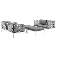 Load image into Gallery viewer, Harmony 5 Piece Outdoor Patio Aluminum Sectional Sofa Set by Modway