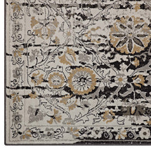 Load image into Gallery viewer, Ganesa Distressed Diamond Floral Lattice 5x8 Area Rug by Modway