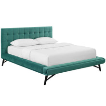 Load image into Gallery viewer, Julia Biscuit Tufted Performance Velvet Queen Platform Bed by Modway