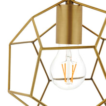 Load image into Gallery viewer, Pique Gold Metal Ceiling Fixture by Modway