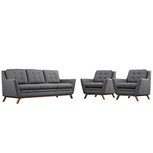 Load image into Gallery viewer, Beguile 3 Piece Upholstered Fabric Living Room Set by Modway