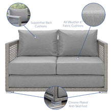 Load image into Gallery viewer, Aura Outdoor Patio Wicker Rattan Loveseat by Modway