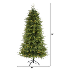 Load image into Gallery viewer, 6.5' Vancouver Fir 'Natural Look' Artificial Christmas Tree w/ 400 Clear LED