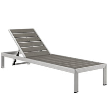 Load image into Gallery viewer, Shore Outdoor Patio Aluminum Chaise Set of 4 by Modway