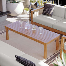 Load image into Gallery viewer, Upland Outdoor Patio Teak Wood Coffee Table by Modway