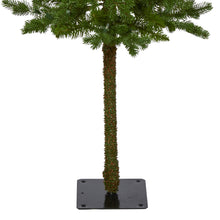 Load image into Gallery viewer, 3' Swiss Alpine Artificial Christmas Tree w/ 50 Clear LED Lights