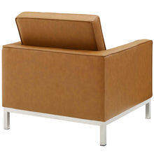 Load image into Gallery viewer, Loft Tufted Upholstered Faux Leather Loveseat and Armchair Set by Modway