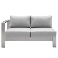 Load image into Gallery viewer, Shore Sunbrella¨ Fabric Aluminum Outdoor Patio Left-Arm Loveseat by Modway
