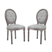 Load image into Gallery viewer, Arise Vintage French Upholstered Fabric Dining Side Chair Set of 2 by Modway
