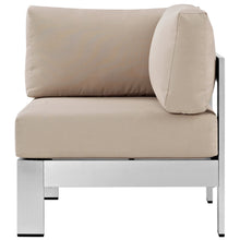 Load image into Gallery viewer, Shore Outdoor Patio Aluminum Corner Sofa by Modway
