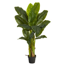 Load image into Gallery viewer, 4' Triple Stalk Banana Tree (Real Touch)