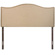 Load image into Gallery viewer, Curl Nailhead Upholstered Queen Headboard by Modway
