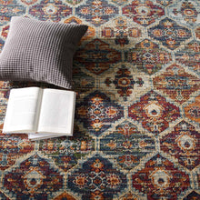 Load image into Gallery viewer, Tribute Azalea Distressed Vintage Floral Lattice 5x8 Area Rug by Modway