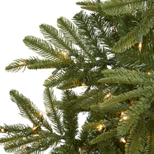 Load image into Gallery viewer, 7.5' Layered Washington Spruce Artificial Christmas Tree w 550 Clear LED Lights