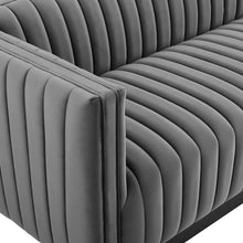 Load image into Gallery viewer, Conjure Channel Tufted Velvet Sofa by Modway