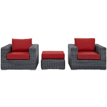 Load image into Gallery viewer, Summon 3 Piece Outdoor Patio Sunbrella¨ Sectional Set by Modway