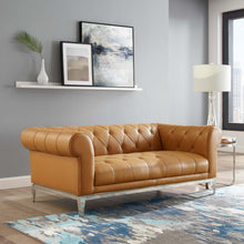 Load image into Gallery viewer, Idyll Tufted Button Upholstered Leather Chesterfield Loveseat by Modway