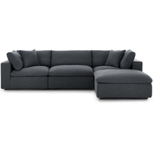 Load image into Gallery viewer, Commix 4 Piece Down Filled Overstuffed Sectional Sofa Set by Modway