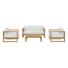 Load image into Gallery viewer, Upland 4 Piece Outdoor Patio Teak Set by Modway