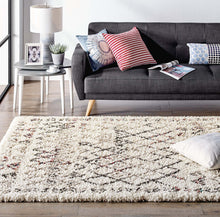 Load image into Gallery viewer, Skadi Rainbow Diamond Shag Area Rug in Multicolor