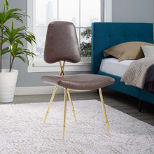 Load image into Gallery viewer, Ponder Antique Faux Leather Dining Side Chair by Modway