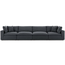 Load image into Gallery viewer, Commix 4 Piece Down Filled Overstuffed Sectional Sofa Set by Modway