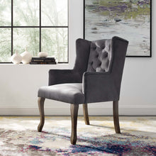 Load image into Gallery viewer, Realm French Vintage Dining Performance Velvet Armchair by Modway