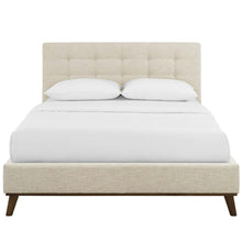 Load image into Gallery viewer, McKenzie Biscuit Tufted Upholstered Fabric Queen Platform Bed by Modway