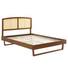 Load image into Gallery viewer, Sierra Cane and Wood King Platform Bed With Angular Legs by Modway