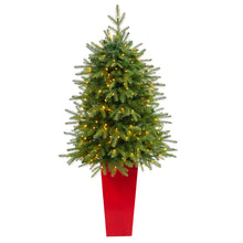 Load image into Gallery viewer, 57' Vancouver Fir 'Natural Look' Artificial Christmas Tree w/ 250 Clear LED