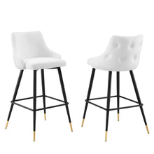 Load image into Gallery viewer, Adorn Performance Velvet Bar Stool Set of 2 by Modway
