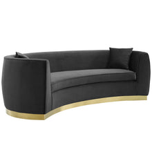 Load image into Gallery viewer, Resolute Curved Performance Velvet Sofa by Modway