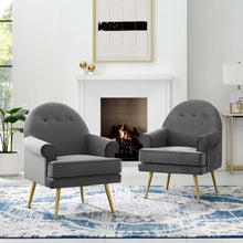Load image into Gallery viewer, Revive Performance Velvet Armchair Set of 2 by Modway