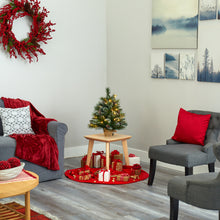 Load image into Gallery viewer, 2' Frosted Pine Artificial Christmas Tree w/ 35 Clear LED Lights