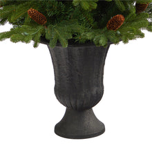 Load image into Gallery viewer, 4.5' Yukon Mountain Fir Artificial Christmas Tree w/ 100 Clear Lights, Pine Cone