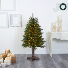 Load image into Gallery viewer, 5' Napa Valley Pine Artificial Christmas Tree w/ 200 Warm White LED Lights