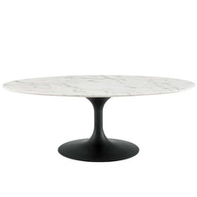 Load image into Gallery viewer, Lippa 48" Oval Faux Marble Coffee Table by Modway